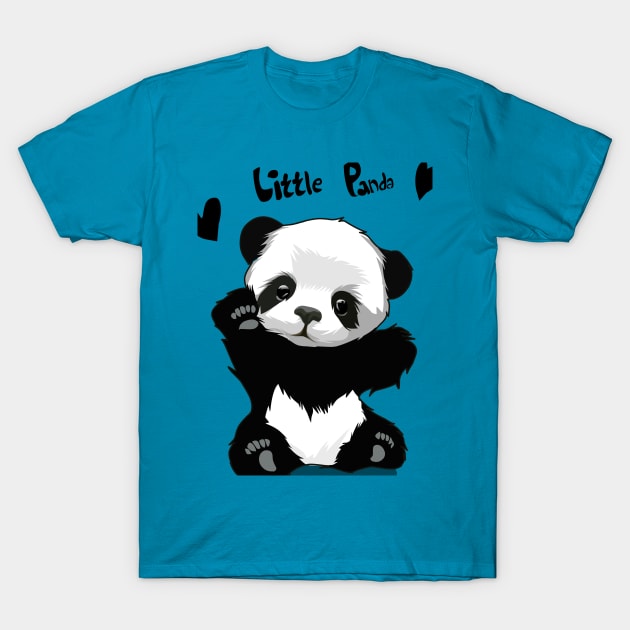 Little panda bear T-Shirt by Fadmel